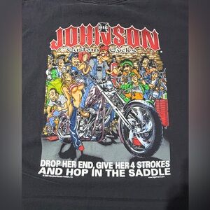 Big Johnson Black Graphic Tee - Custom Cycles Design